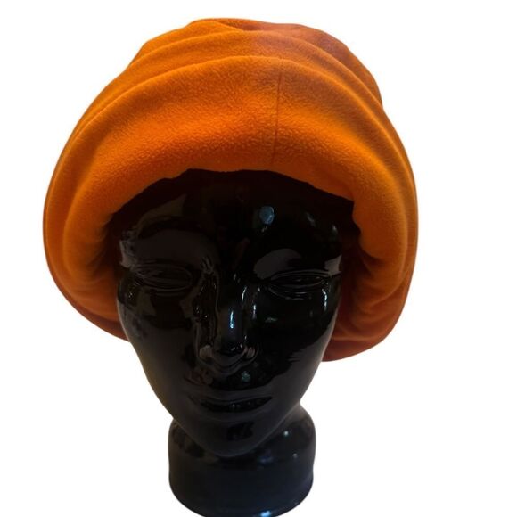 VINTAGE ORANGE ORANGE FABRIC LINED POLY FLOPPY VERSITILE BUCKET HAT - Picture 6 of 10